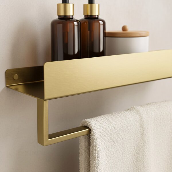Kúpeľňová polica SF01 45cm gold brush