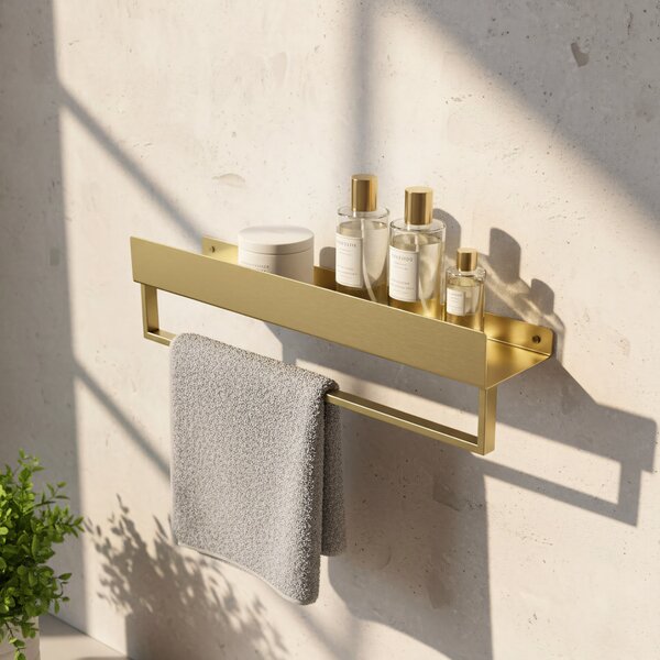 Kúpeľňová polica SF01 45cm gold brush