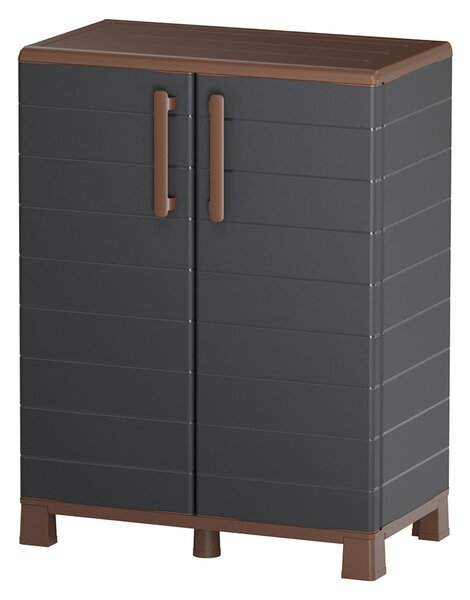 Plastová upratovacia skriňa, 900 x 680 x 370 mm, antracit
