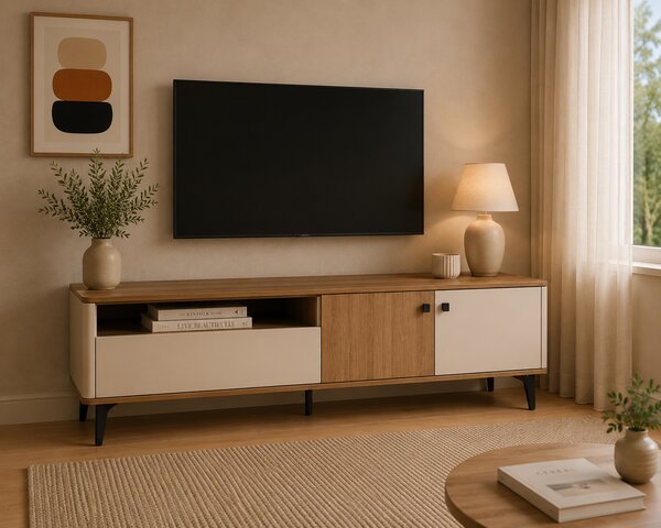 TV STOLÍK RAVELLO KAŠMÍR / ORECH ROYAL 180 cm
