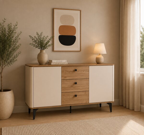 KOMODA RAVELLO KAŠMÍR / ORECH ROYAL 140 cm