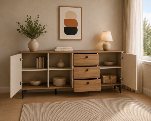 KOMODA RAVELLO KAŠMÍR / ORECH ROYAL 180 cm