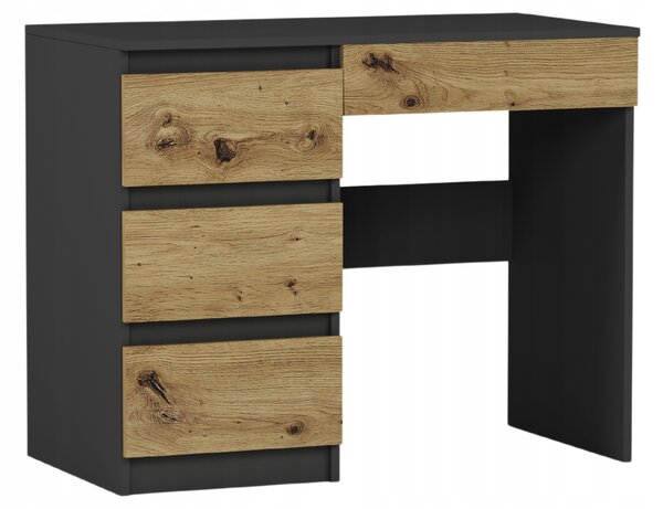 NovýNábytok.sk PC stolík Noxar (antracit + artisan) (L). Akcia -10%. Vlastná spoľahlivá doprava až k Vám domov. 1151349