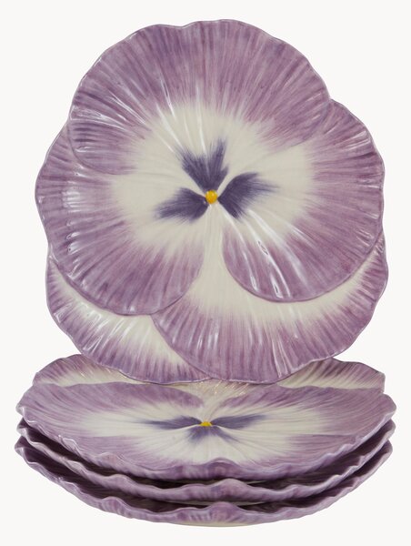 Porcelánové taniere Flora, 4 ks
