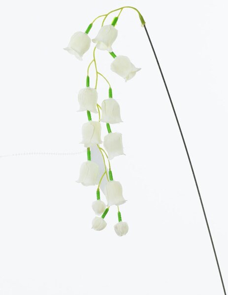 Zvonček visiaci biely umelý kvet 40cm