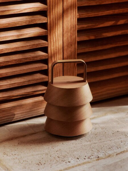 Ferm Living Prenosná lampa Luver, natural 1104271033