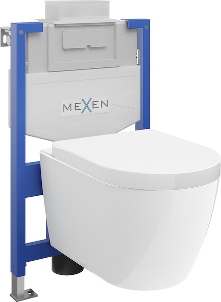 Mexen Fenix XS-U, podomietkový modul a závesné WC Rico so sedátkom s pomalým dopadom, biela, 68530478000