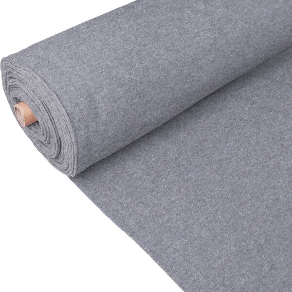 Teplákovina látka šedá, počesaná, šírka 185cm, 240g/m2 (Počesaná teplákovina metráž, farba šedý melír, gramáž 240g/m2)