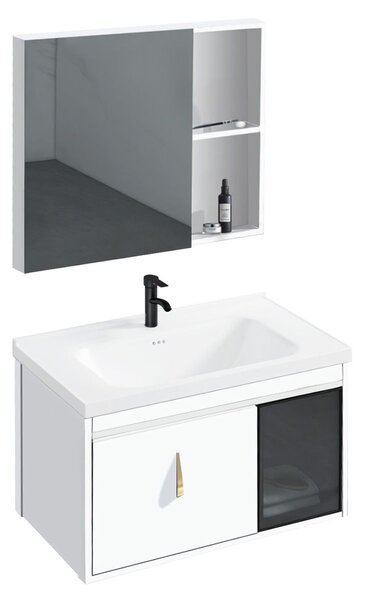 Súprava kúpeľňového nábytku s umývadlom Paris 60cm White