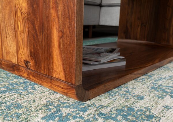 LOUNGE Konferenčný stolík 100x50x40 cm. orechová lakovaná. palisander