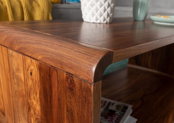 LOUNGE Konferenčný stolík 100x50x40 cm. orechová lakovaná. palisander