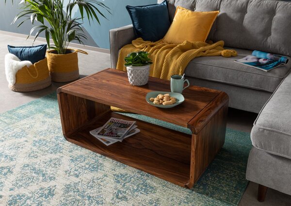 LOUNGE Konferenčný stolík 100x50x40 cm. orechová lakovaná. palisander