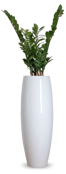 Kvetináč MAGNUM, sklolaminát, výška 80 cm, biely lesk