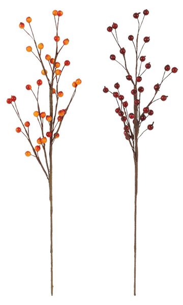 Jesenná vetvička bobuľky 2 druhy cena za 1 ks 45 cm