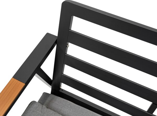 Set záhradného nábytku INDUSTRIAL FRAME 4v1 sivý