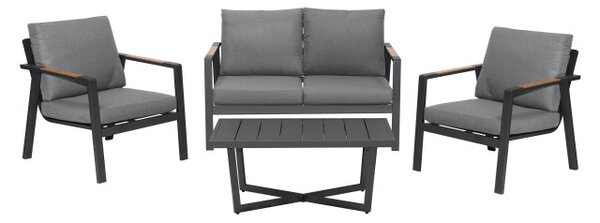 Set záhradného nábytku INDUSTRIAL FRAME 4v1 sivý
