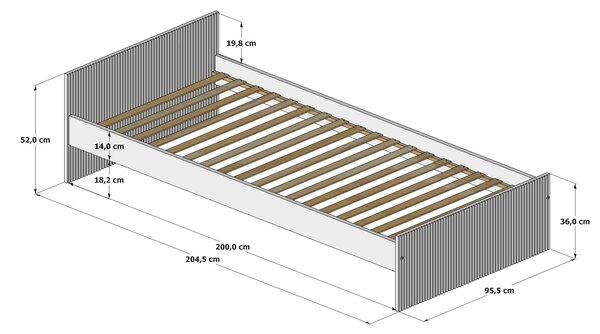 Raj posteli Detská izba - LOUFIT PW kašmír (5ks+posteľ)