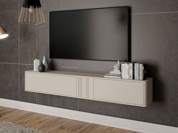 Mirjan24 TV stolík Zudbim 190, Farby: orech warmia / orech warmia + čierna 5903211504082
