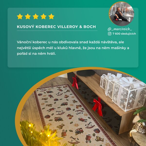 Villeroy & Boch , Kusový koberec Toy's delight s potlačou 106192 Red, Multicolor kruh, 150x150 (priemer) kruh, červená, obývacia izba