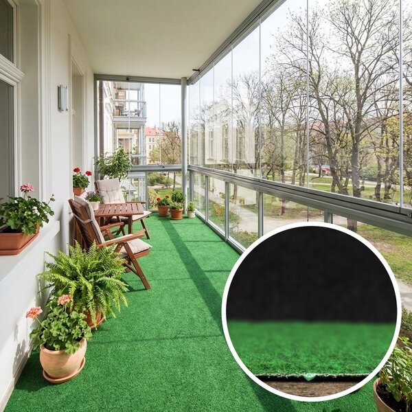 Betap , Umelá tráva Wembley zelená, spodná časť s nopmi (na pevné podklady), šíře 2m,4m, zelená, nopy, chodba / predsieň