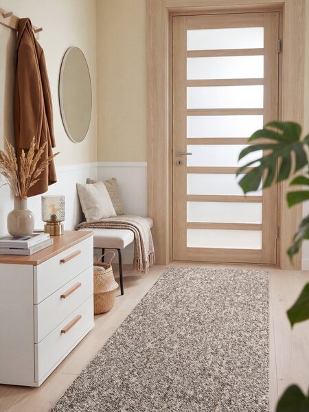 ELLE Decoration, Behúň Wolly Ultra 106229 Taupe z kolekcie Elle, 80x240, hnedá, obývacia izba