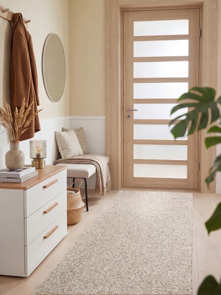 ELLE Decoration , Behúň Wolly Ultra 106230 Dark Cream z kolekcie Elle, 80x240, béžová, obývacia izba