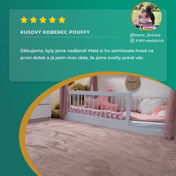 Ayyildiz , Kusový koberec Pouffy 5100 Green, 60x110, zelená, obývacia izba