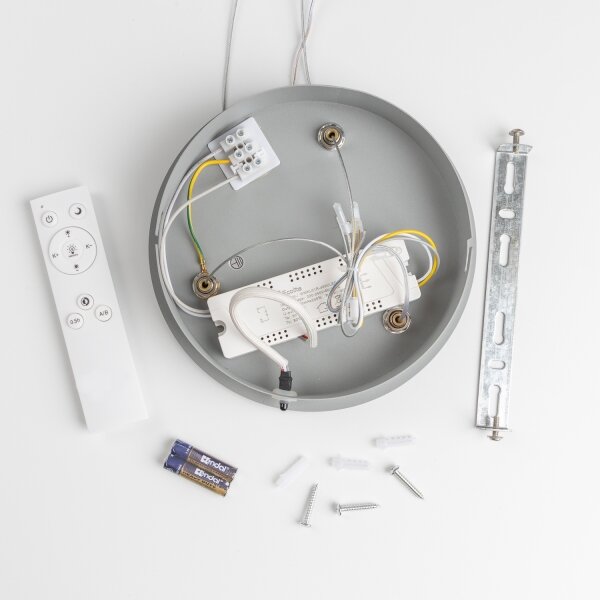 Brilagi - LED Stmievateľný luster na lanku LED/40W/230V 3000-6500K šedý + diaľkové ovládanie