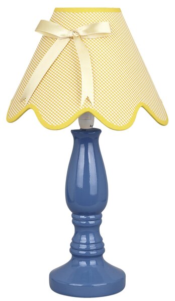 Stolná lampa LOLA žltá/modrá E14/1x40W, H41 cm