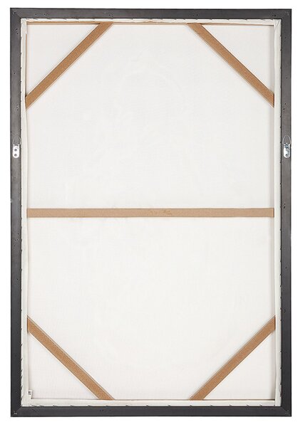 Obraz na plátne čierna biela polyester MDF 63 x 93 cm zvierací motív býk obdĺžnikový tvar moderný štýl