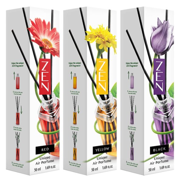 Tyčinkový aroma difuzér ZEN YELLOW 50 ml