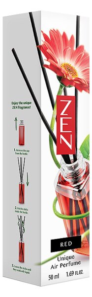 Tyčinkový aróma difuzér ZEN RED 50 ml