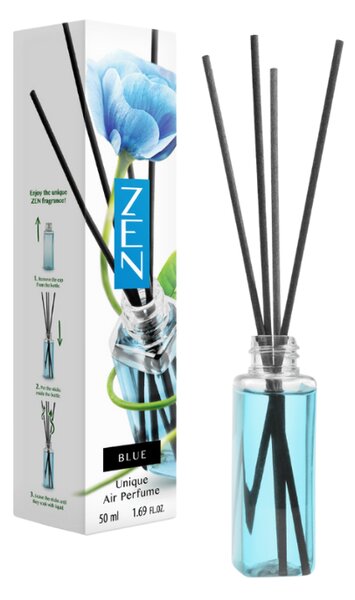 Tyčinkový aroma difuzér ZEN MODRÁ 50 ml