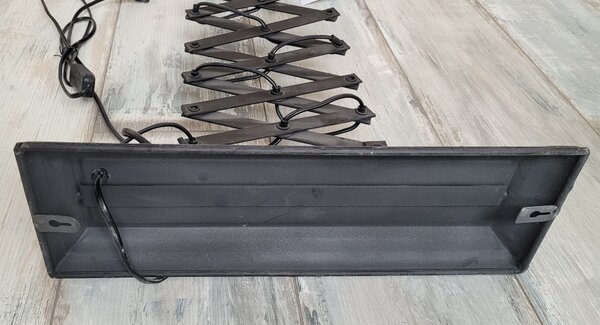 Čierna antik nástenná lampa s patinou Factory Lamp - Ø21*45-105 cm/ E14/ 60W - Chic Antique