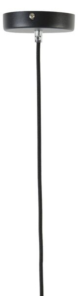 Zelené sklenené závesné svetlo Mayson green and black - Ø 23*18 cm/E27 - Light & Living