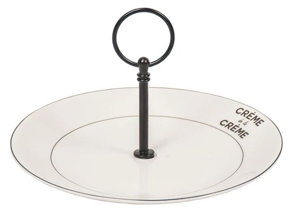 Krémový porcelánový etažér tanier Crème de la Crème - Ø 20*12 cm - Housevitamin