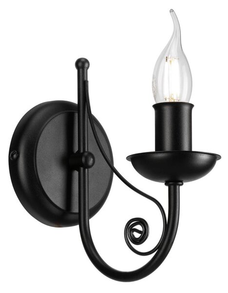 Nástenná lampa DONATO 1xE14/40W/230V čierna
