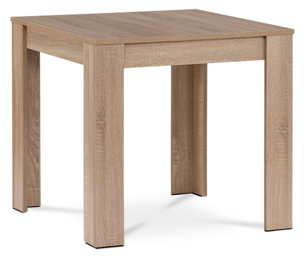 Jedálenský stôl 80x80x74 cm, mdf, lamino 3d dekor dub sonoma