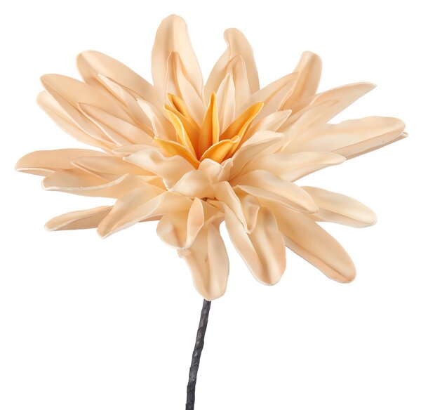 1P188 Umelá kvetina Dahlia, Cream, H73cm
