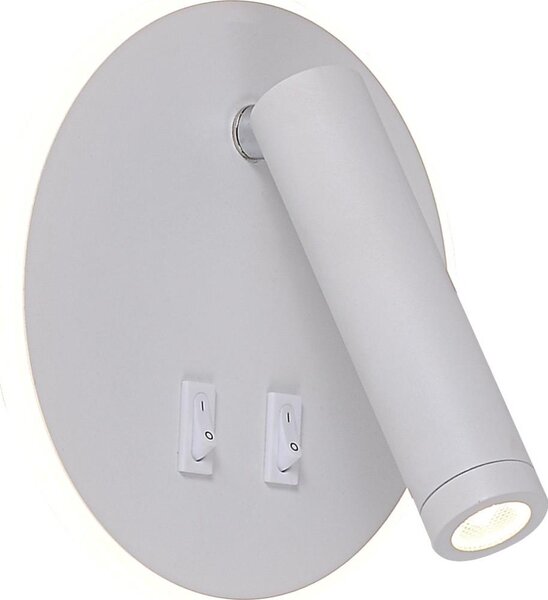 Zuma Line W4107-WH-LED Nástenné bodové svietidlo CIRCA LED/5,5W/230V + LED/2,5W biele