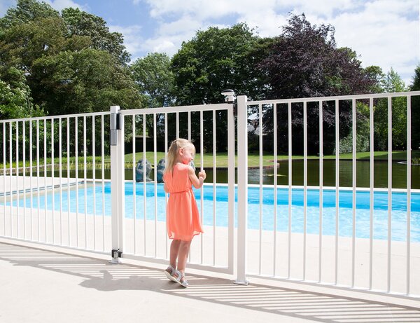 LOCINOX ® Záves, zabudovaný zatvárač, brány do 75 kg/1,1 m, RAL 9005