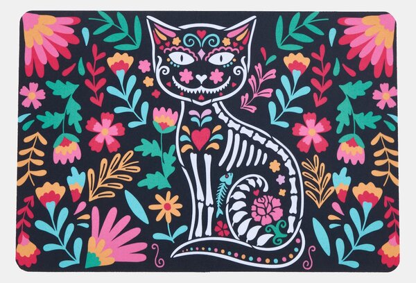 Sinsay - Rohožka s potlačou mačky Día de los Muertos - viacfarebná