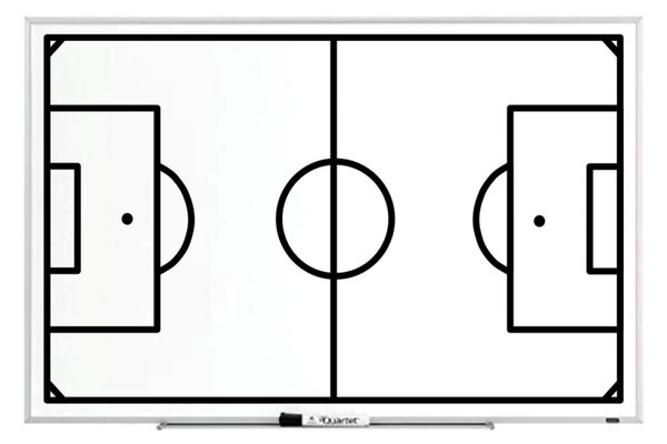 Toptabule.sk VOLTAB-1-1 Trénerská magnetická tabuľa Futbalová 40x30cm