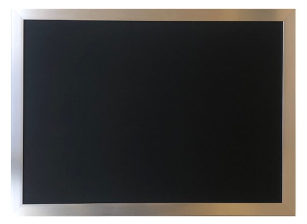 Toptabule.sk CHRM00 Čierna kriedová tabuľa PREMIUM v chromovom ráme 90x120cm / nemagneticky
