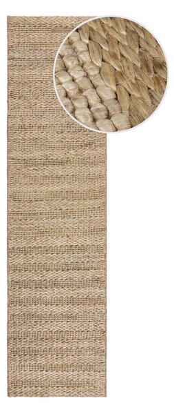 Flair Rugs , Behúň Drew Braid Stripe Natural, 60x230, béžová, chodba / predsieň