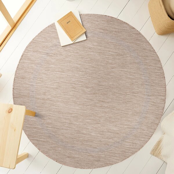 Ayyildiz, Kusový koberec Relax 4311 Beige kruh, 120x120 (priemer) kruh, béžová, chodba / predsieň