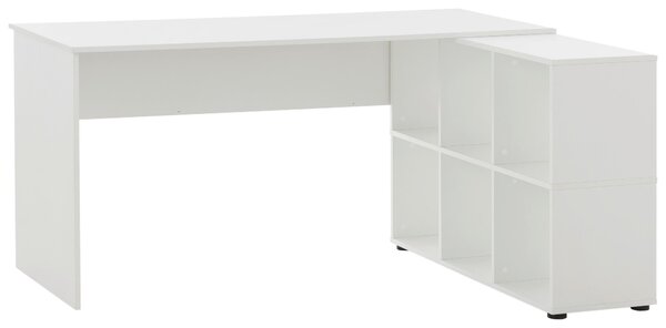 PÍSACÍ STÔL, biela, 121,6/150/73,6 cm MID.YOU - Online Only kancelárie, Online Only