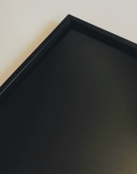 Čierna tabuľa na magnetky PREMIUM v hliníkovom čiernom ráme 60x40 cm