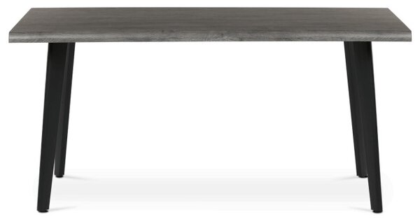 Jedálenský stôl HT-F4416 sivý dub / čierny