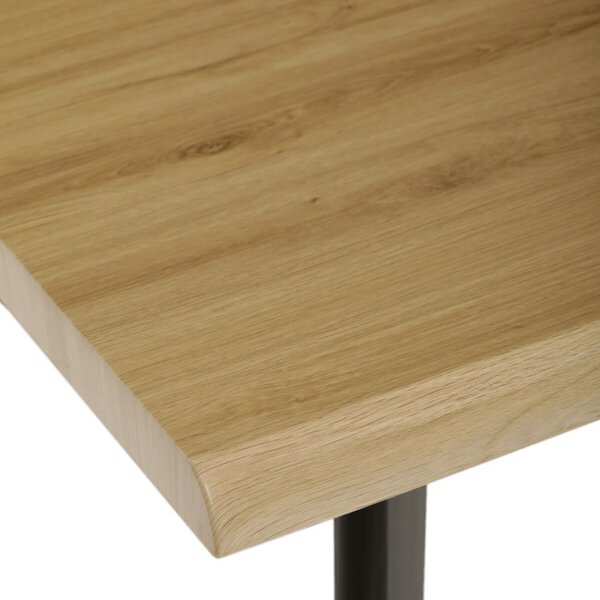 Jedálenský stôl HT-F4416 OAK divoký dub / čierny